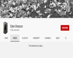 Eden made his eponymous YouTube channel in 2018 which has over 9000 subscribers as of 2020.